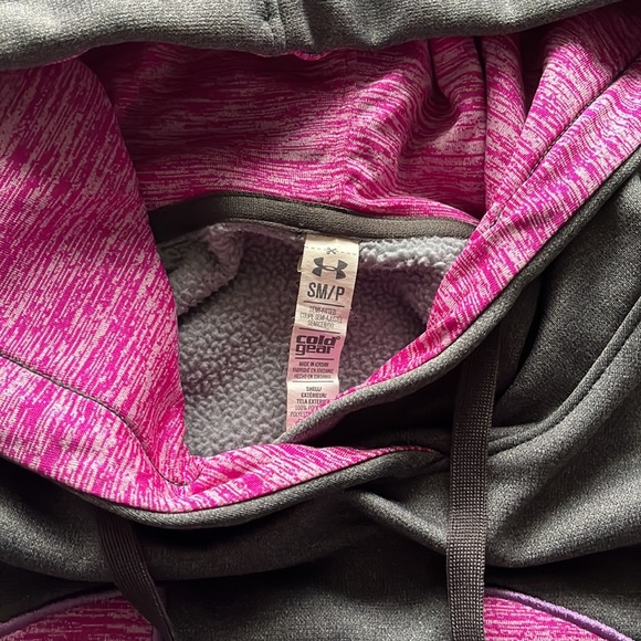 Under Armour Grey and Purple Hoodie Sz S - Picture 4 of 4